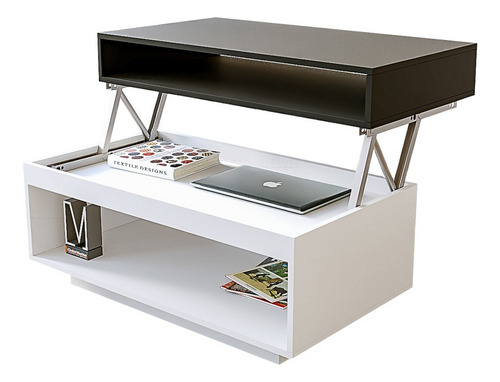 Mesa Ratona Elevable Melamina 90cm De Largo. Ciudad Muebles 