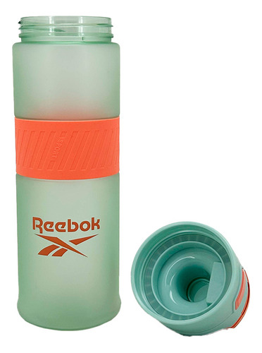 Botella Deportiva Reebok Antideslizante Boton Push 850ml New Color Agua