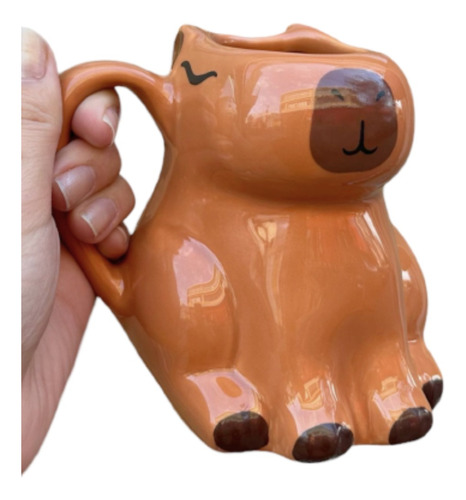 Caneca Capivara 350ml Enf 3d Cerâmica Musica Capivara Tiktok