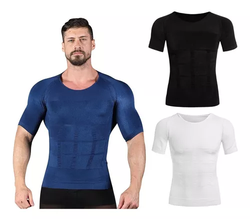 Camiseta Faja Playera Reductora Hombre Slim N Lift Reduce