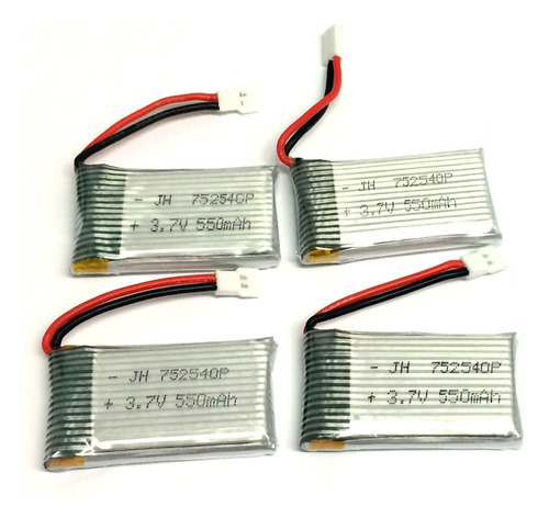 Cheerwing 4pcs 3.7v 550mah Lipo Battery And 4-in-1 Charger F