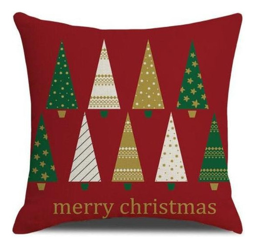 F Conjunto De 6 Fronhas De Natal 45 X 45cm
