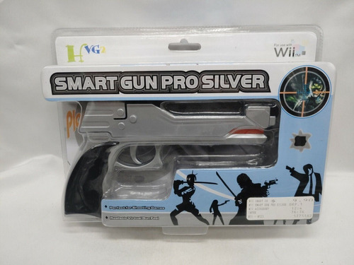 Smart Gun Pro Silver Wii Arma Para Juego Wii Pistola