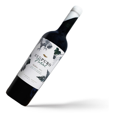 Vino Organico Red Puro Natural Malbec Sin Sulfitos Vegano