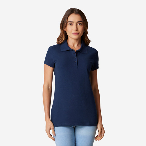 Playera Tipo Polo Mujer Camiseta Colores Tacto Suave