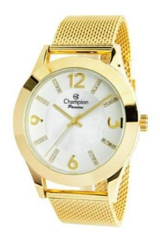 Relógio Champion Cn28713m Feminino Dourado