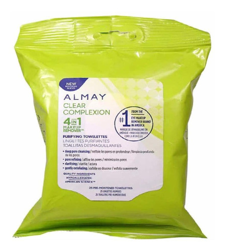 Almay Clear Complexion - Removedor De Maquillaje 4 En 1, 25.