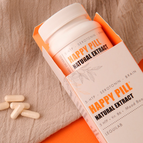 Happy Pill Aumento De La Serotonina X 60 Cáps Leguilab Neutro