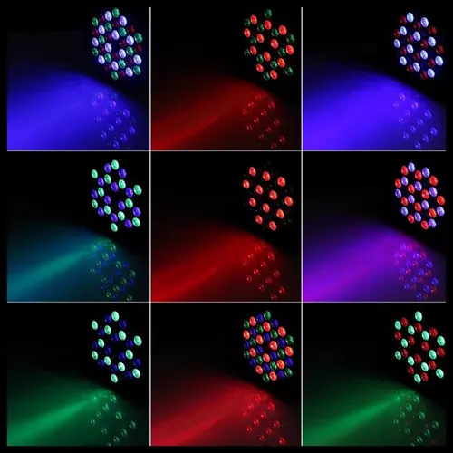 Led Proton Par 36 Tacho Rgb Dmx - 36 X 1w