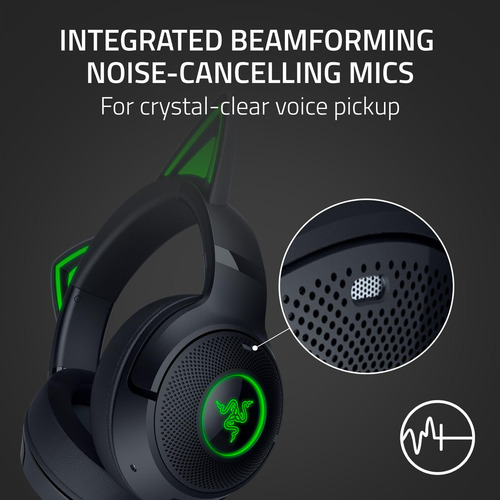 Auriculares Razer Kraken Kitty V2 Bt Inalámbricos Rgb Con Ba