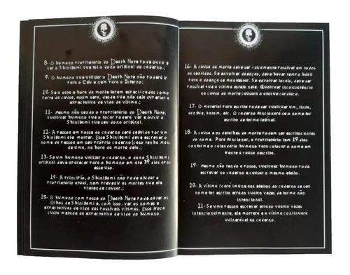 Death Note Anime Caderno Do Ryuk Light Regras Em Português