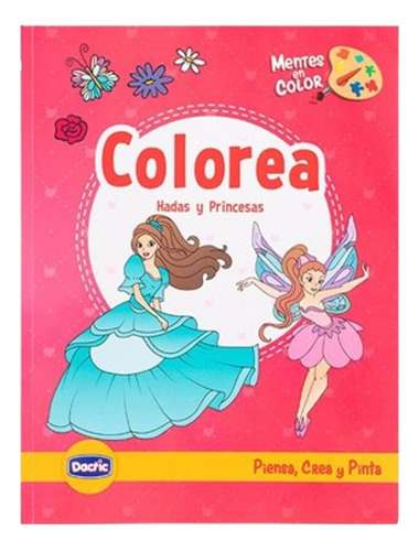 Libro Hadas Y Princesas Para Colorear 50 Paginas