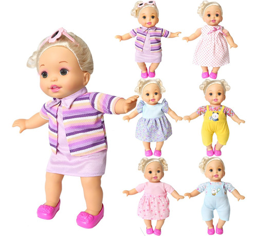 Bobo Ropa Juego De 6 Para Inch Alive Lovely Baby Doll Ropa V