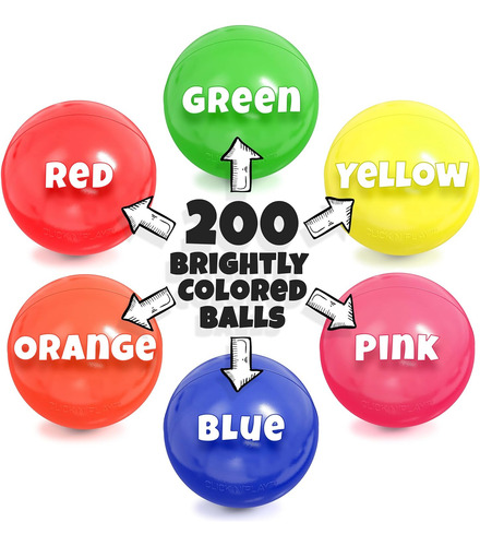 Pelotas De Plastico Click N' Play Para Piscina De Bolas, ...