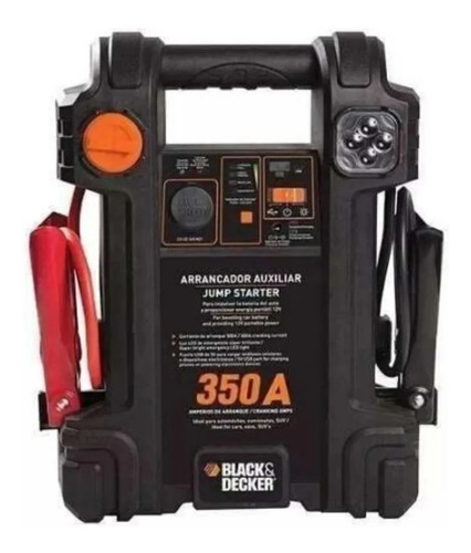 Cargador Arrancador Para Auto Portatil Js350 - Black Decker 