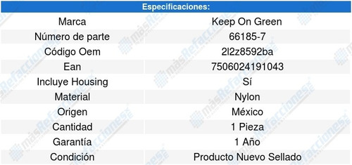 Toma Agua Mazda B4000 Pickup V6 4.0l 04-10 Kg 6657733