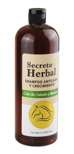 Imagen 7 de 10 de Shampoo Secreto Herbal Anticaida Cola Caballo Romero 1 Lt