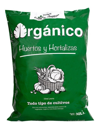 Sustrato Para Huertos Y Hortalizas 30 L Eco Sustrato