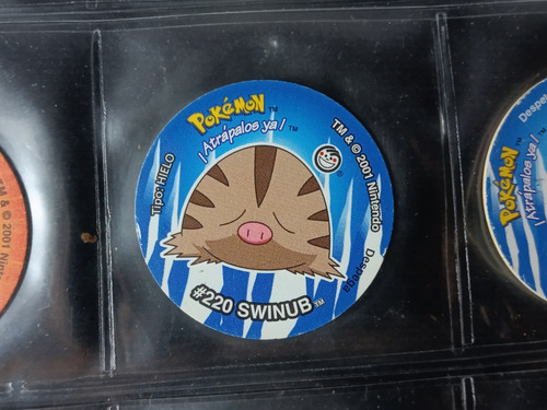 Tazo De Pokemón 3 #220 Swinub Con Sticker Sin Despegar (: (Usado)