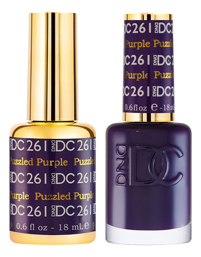 Dnd Duo Gel Dc, Colección Morada Amethyst, 0.5 Oz
