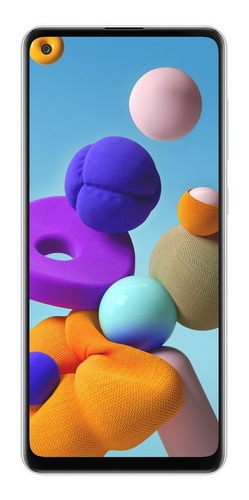 Celular Smartphone Samsung Galaxy A21s - 4gb Ram A217m 64gb Branco - Dual Chip