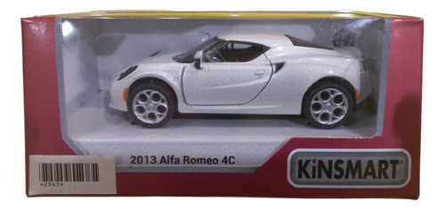 Kinsmart Alfa Romeo 4c Escala 1:35 (aprox 12 Cm)