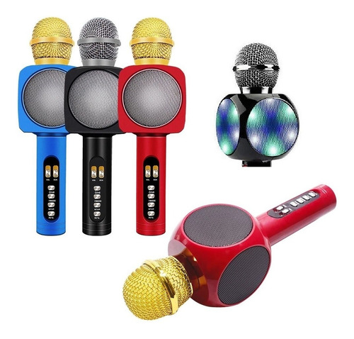 Microfono Inalambrico Ws1816 Bluetooth Karaoke Con Luces