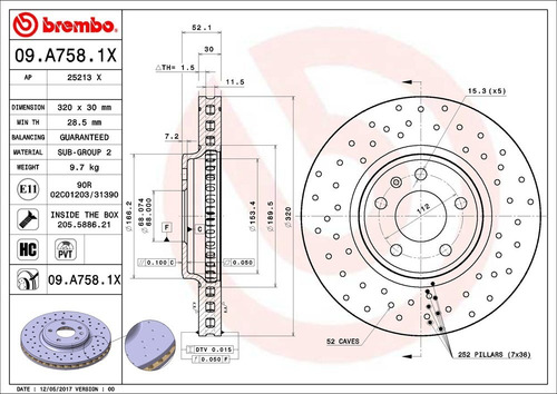 Disco De Freno / Audi A4 Luxury L4 1.8l 2011-2012 Delan Vent