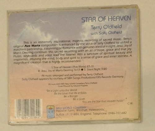 Terry Oldfield Cd Star Of Heaven (ver Descrip.)