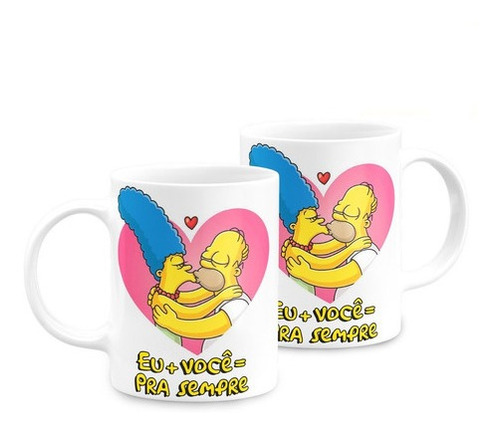 Caneca Os Simpsons Homer E Margie Namorados