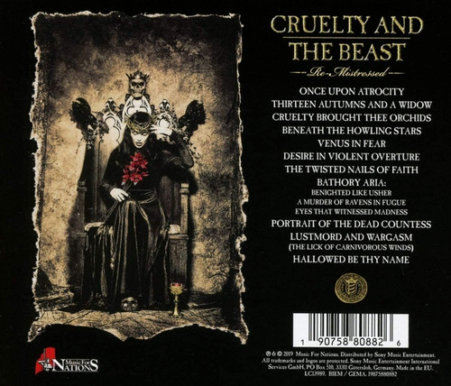 Cradle Of Filth Cruelty And The Beast Remistressed Cd