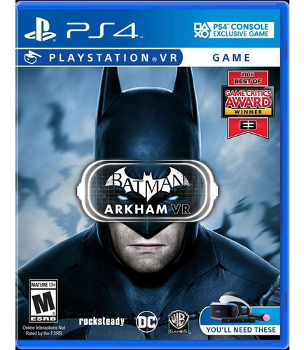 Batman Arkham Vr Ps4 Playstation 4 Fisico Nuevo Sellado
