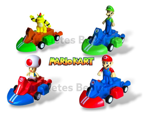 Autitos Mario Kart A Fricción Honguito Y Princesita Eleccion