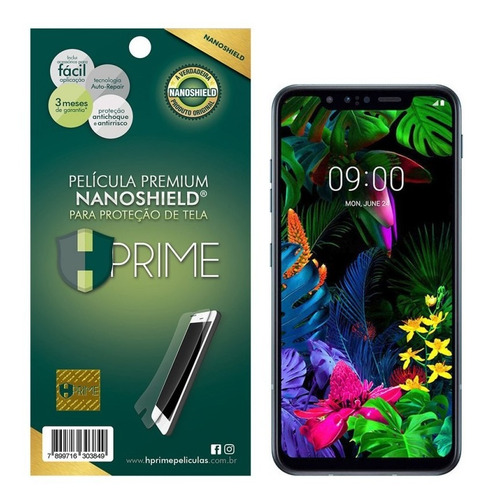 Imagem 1 de 4 de Película Hprime Para LG G8s Thinq - Nanoshield Transparente