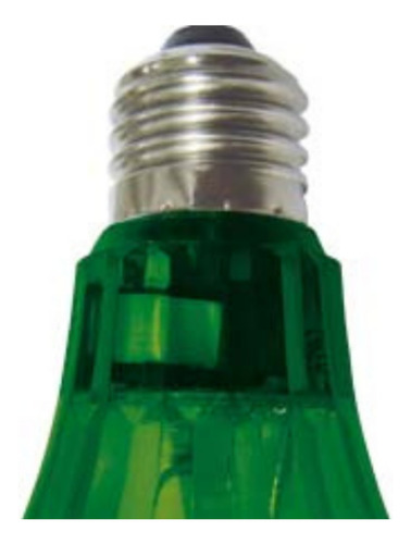 6 Unidades Lâmpada Strobe Light Flash Pisca 1w E27 Taschibra Luz Verde 127v