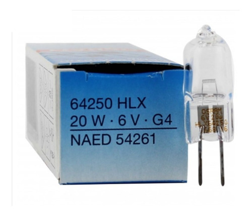 Lâmpada Halogena 64250 Hlx 20w 6v Osram Kit Com 4 Peças