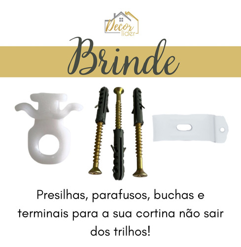 Trilho Suísso Duplo Max Para Cortina 1,75m Teto/cortineiro