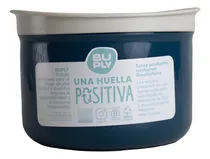 Comprar Taper Hermetico Viandas Apto Microondas Freezer Redondo 0,6l Color Azul\u002Fcrema