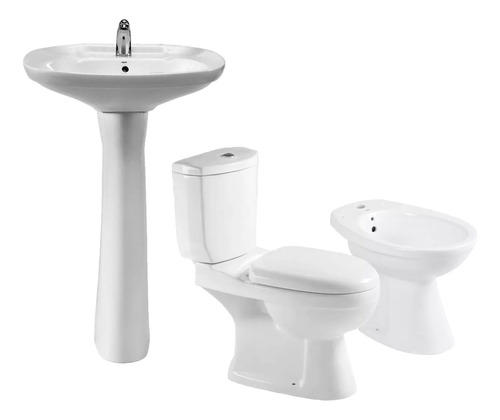 Combo Juego De Baño Lavatorio Inodoro Bidet Capea Prusia