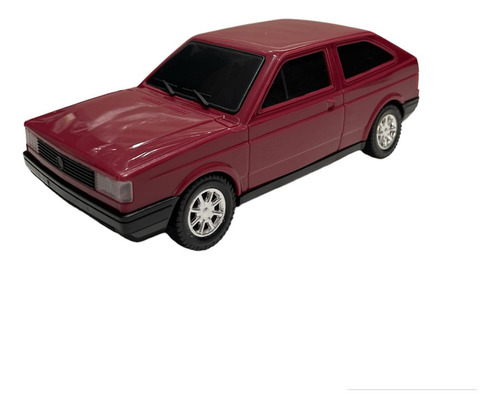 Carrinho Gol Quadrado Volks 1990 A 1994 Brinquedo Miniatura Cor Vinho