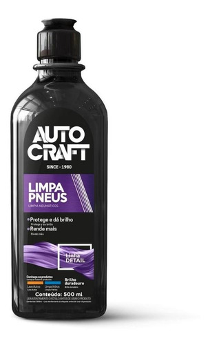 Limpa Pneus Autocraft Proauto Pretinho Carro Moto 