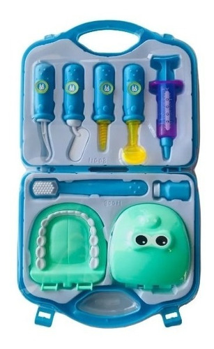 Set Dentista Niños Niñas Juguete De 9 Piezas En Maleta