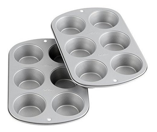 Molde Muffins Antiadherente Wilton, 2 Unidades