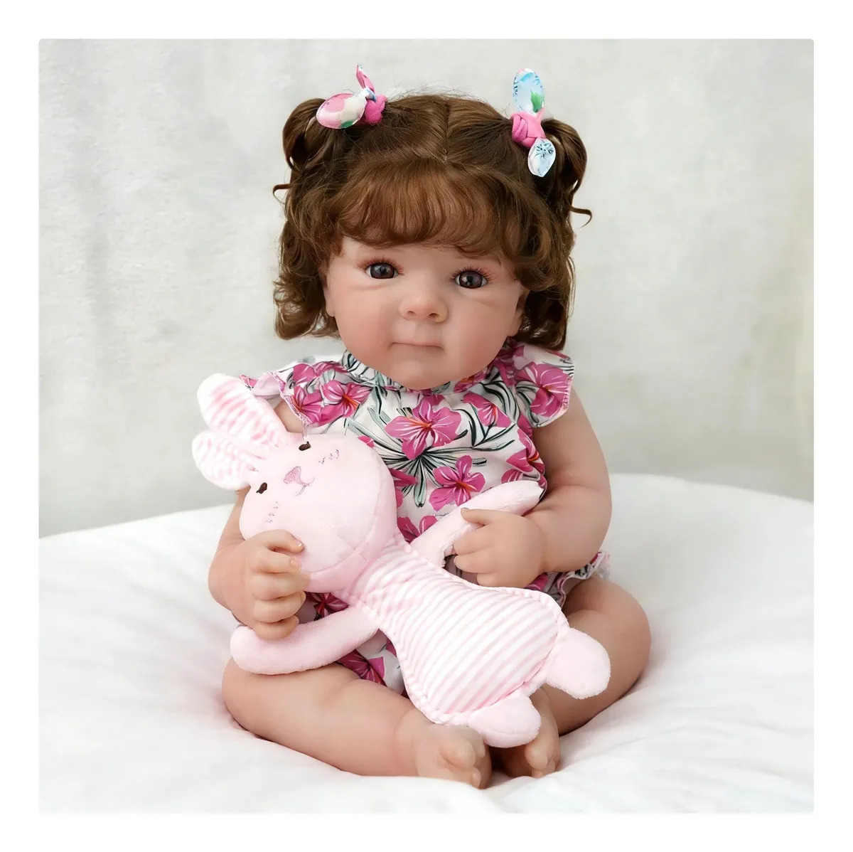 Boneca Bebê Reborn Menino Boneca 48cm Corpo De Silicone-i7786