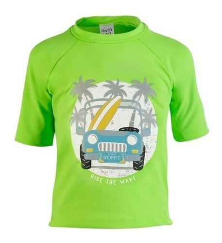 Remera Infantil Bebe Rofft Jeep Filtro Uv 50+ Playa °