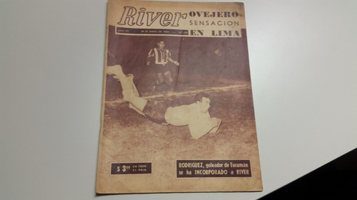 Revista River N° 739 29/1/1959 River En Perú Universitario