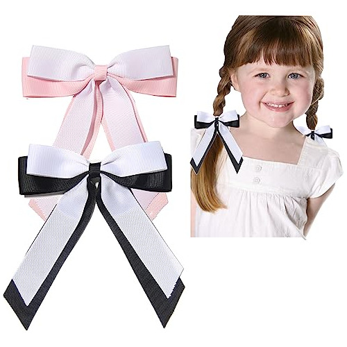 Xfyuzr Mujeres Bow Hair Clip Ribbon Ponytail Clips 5hdpo