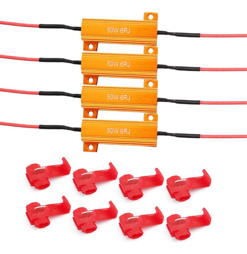 4 Uds 50w 6ohm Resistencias De Carga Arreglar Bombilla ...