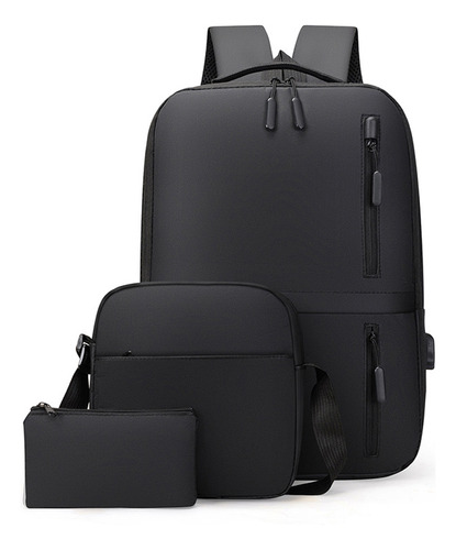 Set De Mochila Para Portátil High Usb Con Dos Bolsas De Homb