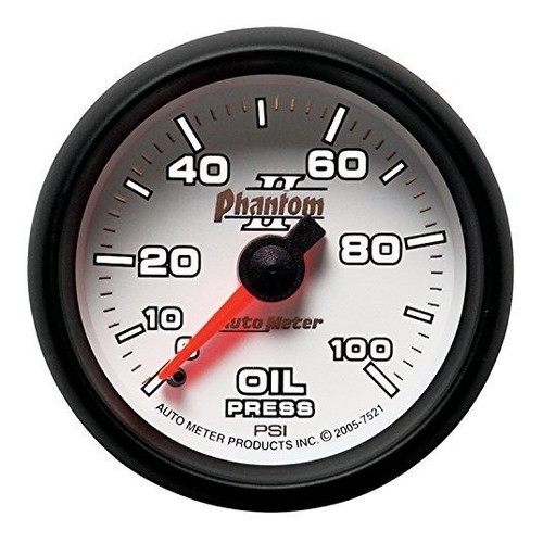 Medidor De Presión De Aceite Auto Meter 7521 Phantom Ii